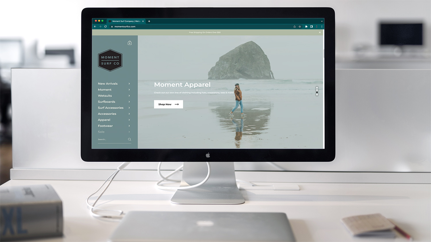 Photo of Moment Surf Company Website by Coast Commerce Solutions